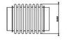 DINEX 95302 Corrugated Pipe, exhaust system